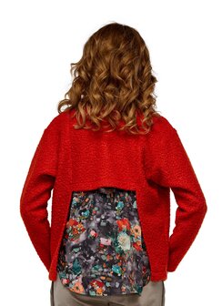 damesvest 7262, stof 1196 rood